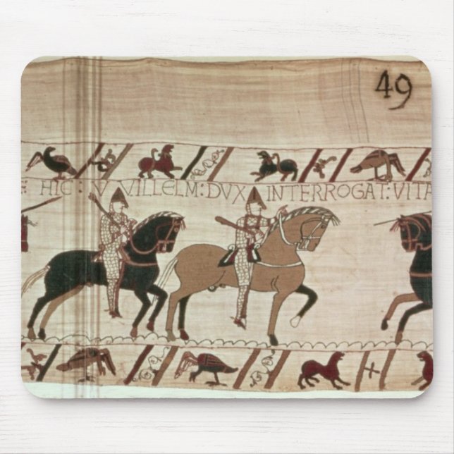 Duke William's knights arrive to do battle Mouse Pad (Front)