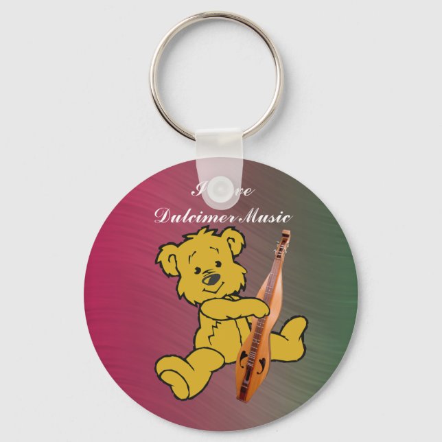 DULCIMER BEAR-KEYCHAIN KEYCHAIN (Front)