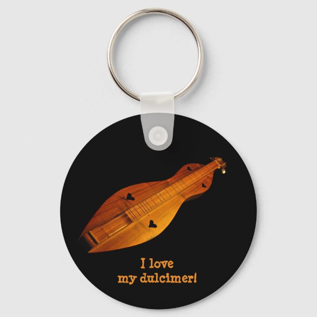 Dulcimer Keychain (Front)