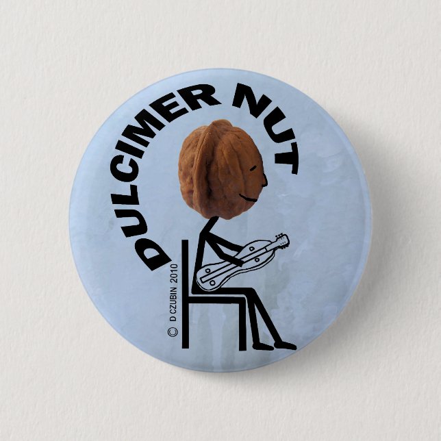 Dulcimer Nut 2 Inch Round Button (Front)