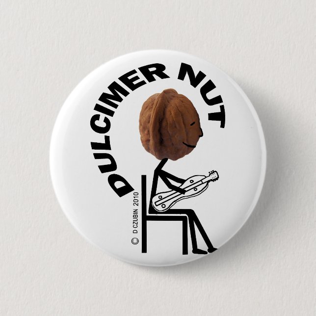 Dulcimer Nut 2 Inch Round Button (Front)