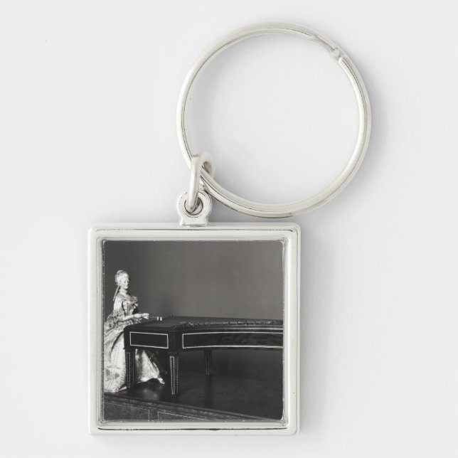 Dulcimer Player Keychain (Front)