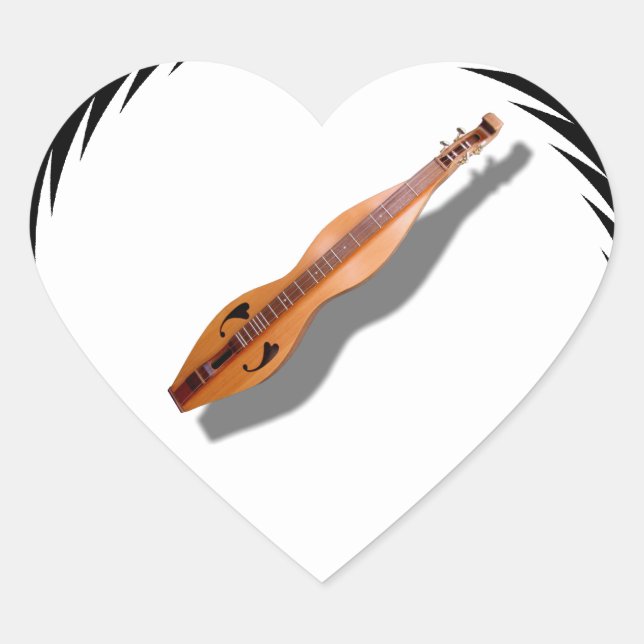 DULCIMER-STICKER HEART STICKER (Front)