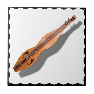 DULCIMER  WITH  BLACK FRAME-TILE... TILE