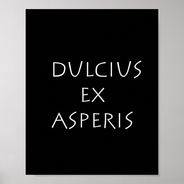 Dulcius ex asperis poster (Front)