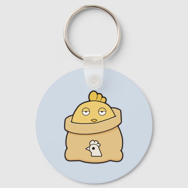 Dull Chick, Full Bag Keychain (Front)