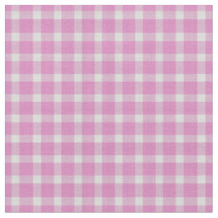 Dull Pink Checkered Plaid gingham Fabric
