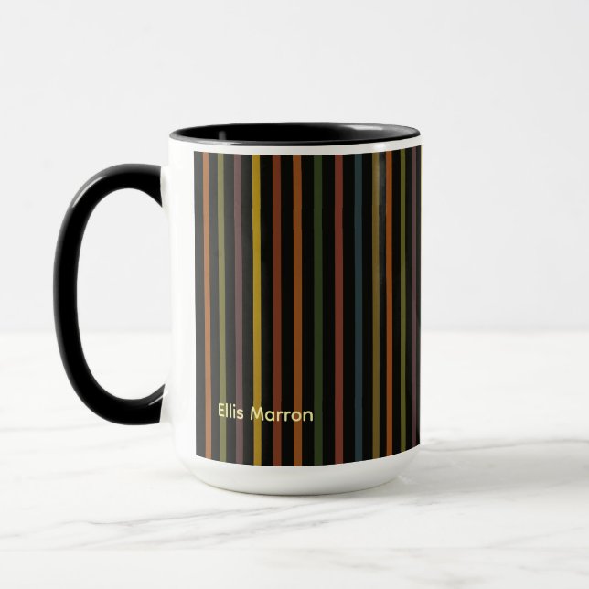 Dull Ribbon Stripes Mug (Left)