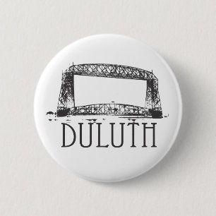 Duluth Aerial Lift Bridge 2 Inch Round Button