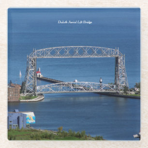 Duluth Aerial Lift Bridge glass coaster