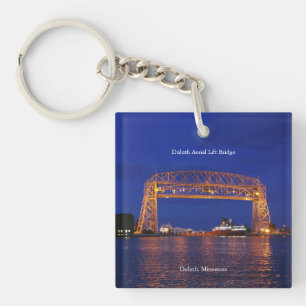 Duluth Aerial Lift Bridge & John G. Munson Keychain