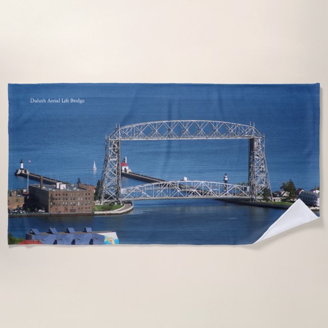 Duluth Aerial Lift Bridge serviette de plage (Devant)