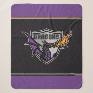 Duluth Dragons Ice Hockey Fleece & Sherpa Blanket