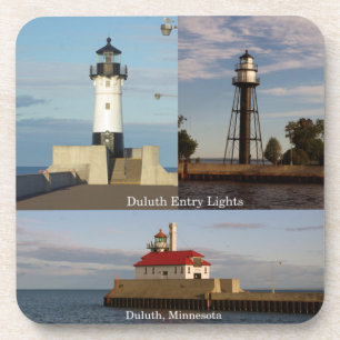 Duluth Entry Lights set of 6 plastic coasters
