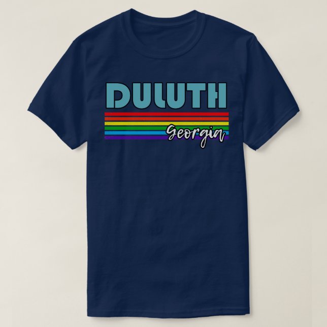 Duluth Georgia Pride  Duluth LGBT Gift LGBTQ Suppo T-Shirt (Design Front)