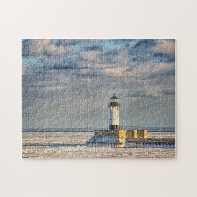 Duluth Harbor North Breakwater Lighthouse Jigsaw Puzzle (Horizontal)