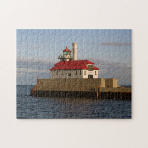 Duluth Harbour South Pier Light Jigsaw Puzzle