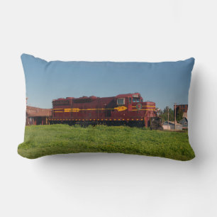 Duluth Mesabi Iron Range locomotive 312 Lumbar Pillow
