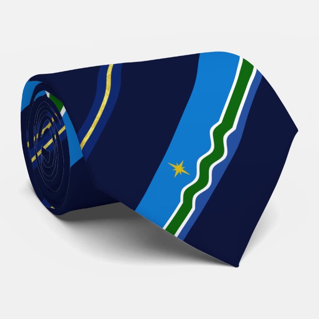 Duluth (Minnesota) city flag Neck Tie (Rolled)
