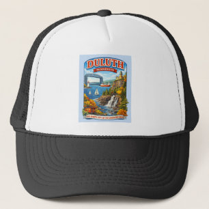 Duluth, Minnesota Souvenir Hat, Lake Superior Trucker Hat