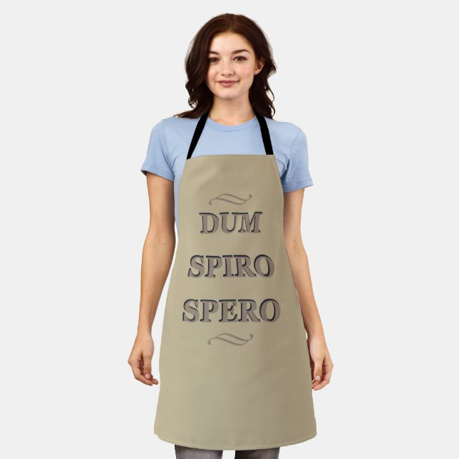 Dum spiro spero apron (Worn)