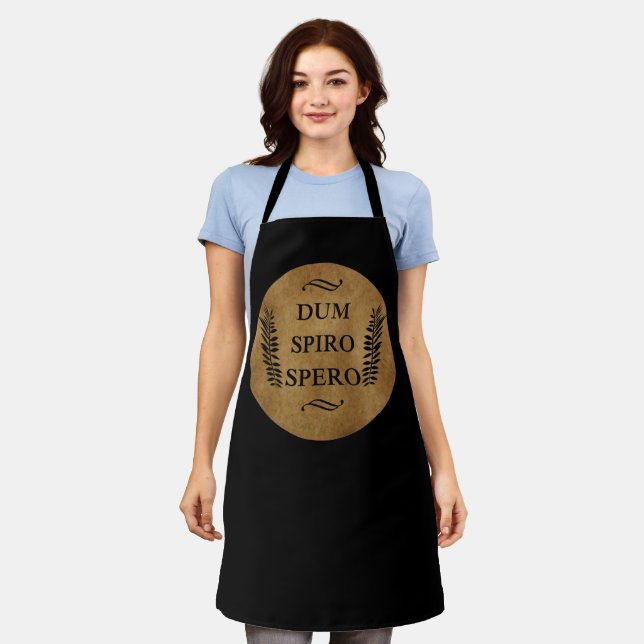 Dum spiro spero apron (Worn)