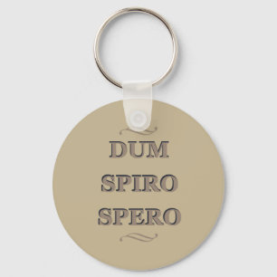 dum spiro spero, latin phrase keychain