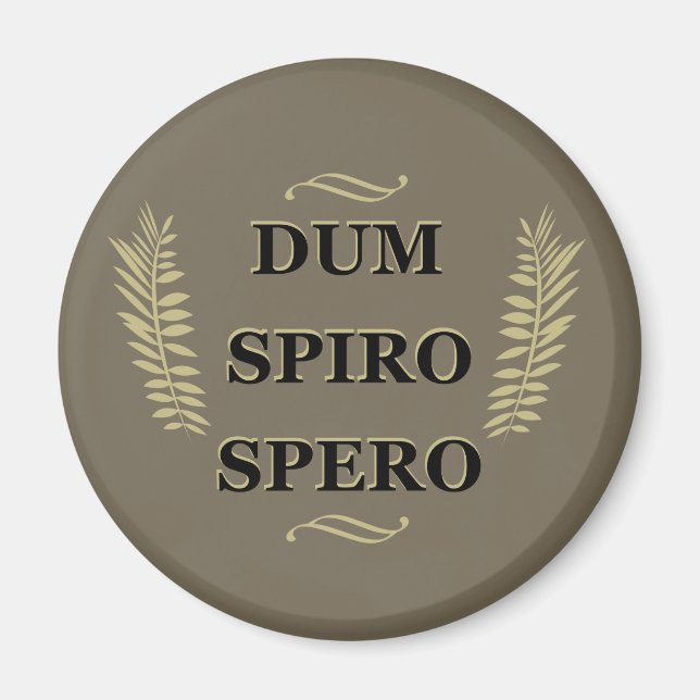 Dum spiro spero magnet (Front)