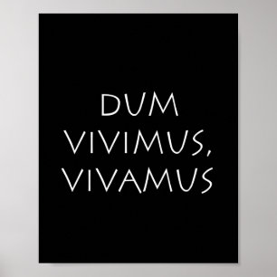 Dum vivimus vivamus poster