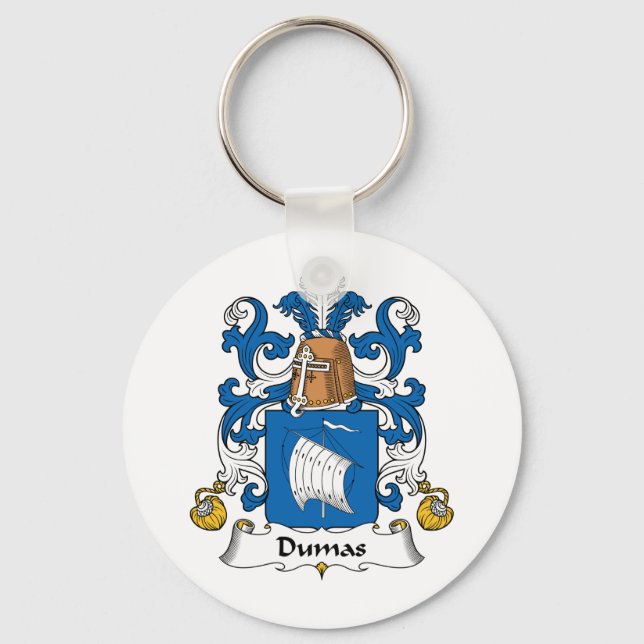Dumas Family Crest Keychain (Front)