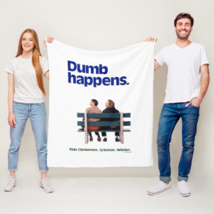 Dumb and Dumber   Dumb Happens Fleece Blanket