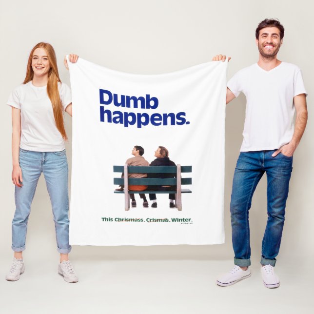 Dumb and Dumber | Dumb Happens Fleece Blanket (In Situ)