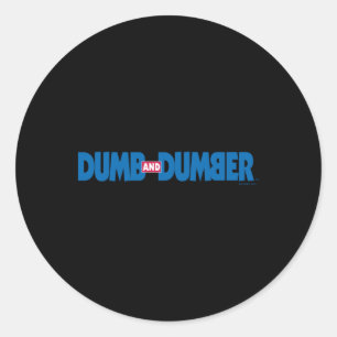 Dumb And Dumber Logo T Shirt  Classic Round Sticker
