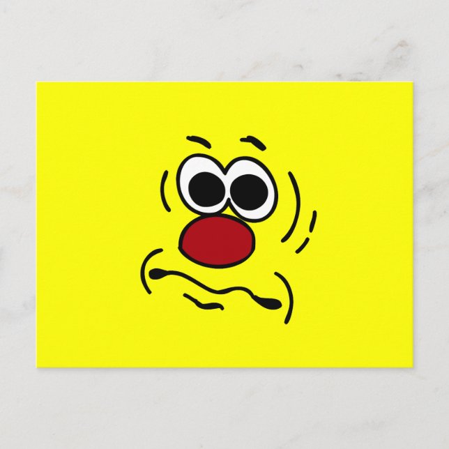 Dumb Face Grumpey Postcard (Front)