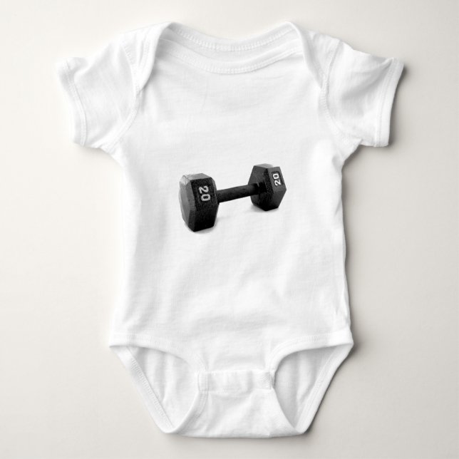 Dumbbell Baby Bodysuit (Front)