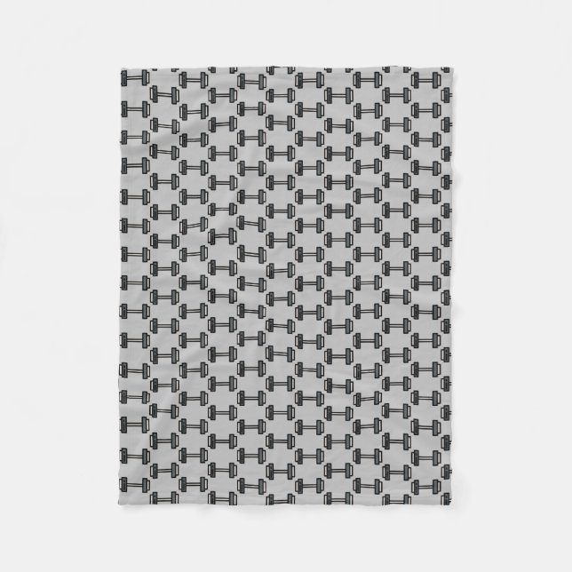 dumbbell fleece blanket (Front)