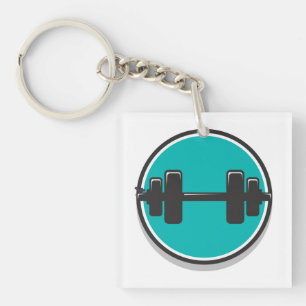 Dumbbell Keychain