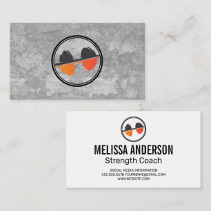 Dumbbell Weight   Gym Fitness Trainer Business Card