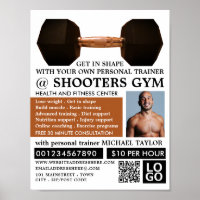 Dumbbell Weight, Personal trainer, Gym Advertising