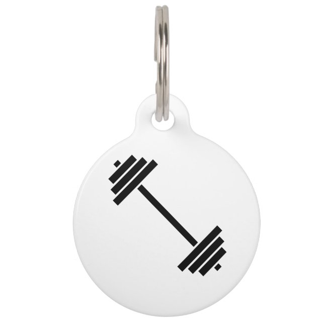 Dumbbells Pet Tag (Front)