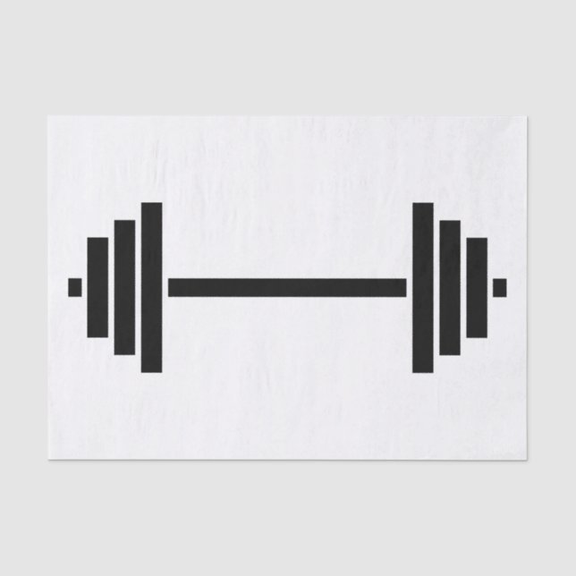 Dumbbells Tissue Paper (Front)
