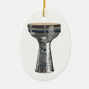 Dumbek Doumbek Darbuka Darabuka Drum  Custom Ceramic Ornament