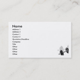 Dumbells Business Card