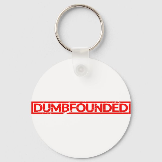 Dumbfounded Stamp Keychain (Front)