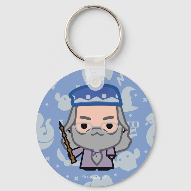 Dumbledore Cartoon Character Art Keychain (Front)