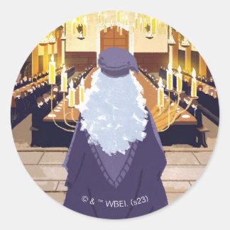 Dumbledore Speaking in the Hogwarts Great Hall Classic Round Sticker