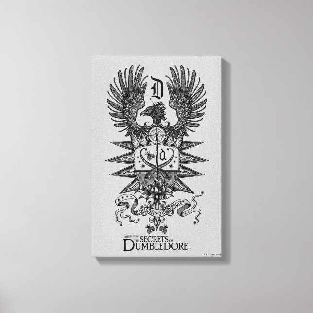 Dumbledore's Crest Canvas Print (Front)