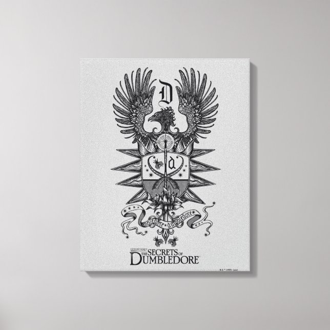 Dumbledore's Crest Canvas Print (Front)