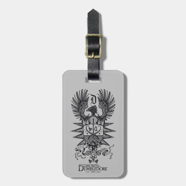 Dumbledore's Crest Luggage Tag (Front Vertical)
