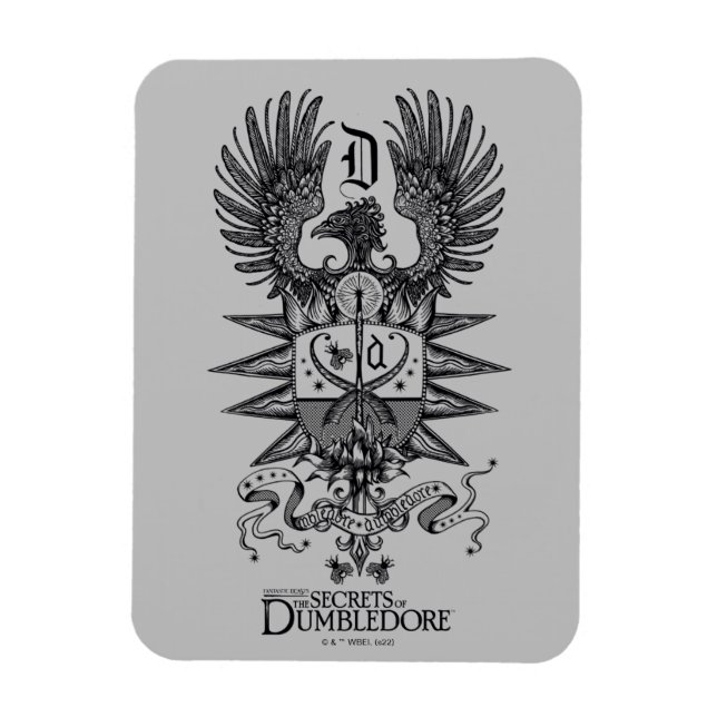 Dumbledore's Crest Magnet (Vertical)